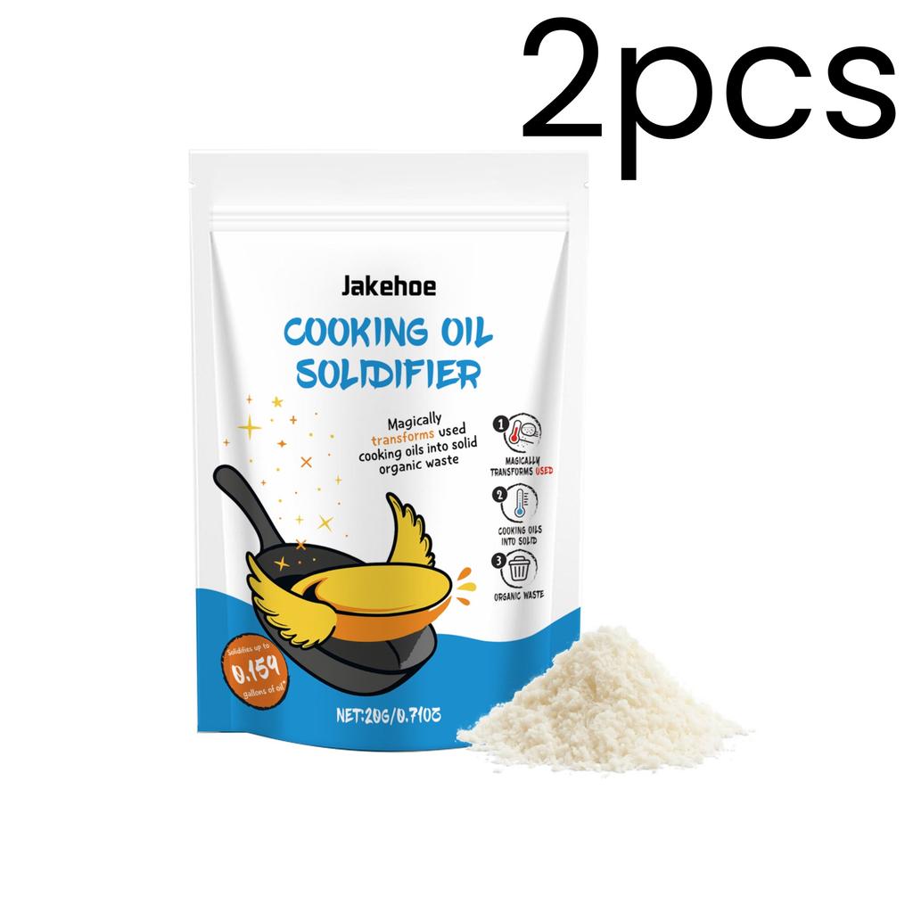 Jakehoe Cooking Oil Solidifier Reliable Environmentally Friendly Simple Operation Easy Disposal Efficient Oil Solidifying Powder