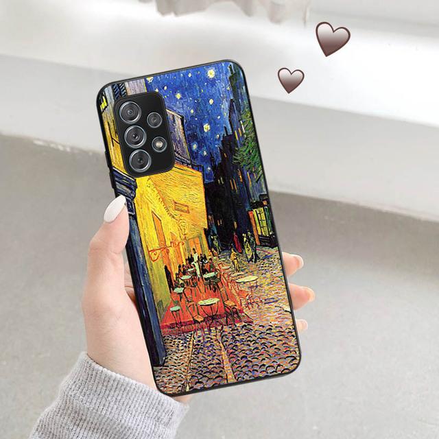 Van Gogh Oil Starry Night Phone Case For Samsung A73 A53 A33 A13 A23 A22 A52 A72 A32 A42 A71 A51 A41 A31 A21s A12 A11 S9 Cover