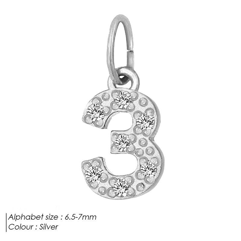 Европейская и американская подвеска-буква из нержавеющей стали, полностью инкрустированная бриллиантами, с вариантами ожерелья и браслета из циркония для самостоятельной сборки