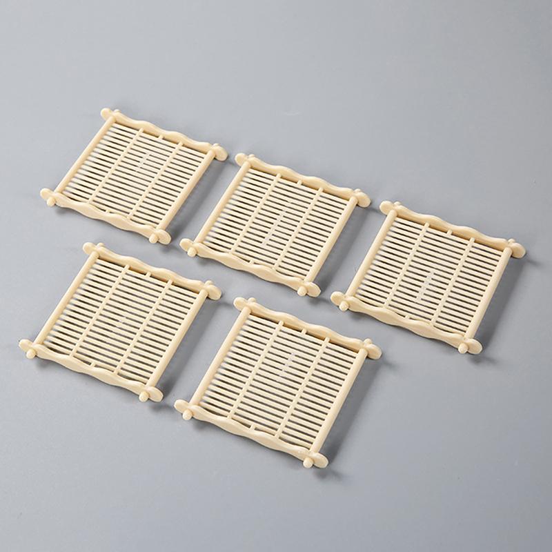 Бамбуковый коврик для чашки, чайный столик, салфетки, подставка для ресторанов, дома, кухни, гостиной, натуральный ретро-декор, аксессуары