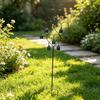 Iron Plant Stakes Vintage Metal Garden Stakes, Heart Shaped Wind Chimes Stake Decor, Patio Decor Gifts Rustproof Gardens for Outdoor Balcony