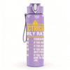 1PC Electrician Work Trade Slogan Print 750ml Color Plastic Sports Water Bottle Leakproof Flip Straw Lid Suitable for Sports Office Home Use