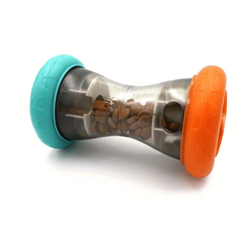 1Pc Interactive Dumbbell Design Dog Toys Leaking Food Toy For Dog Slow Feeder Chew Toy Pet Interactive Toy
