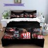 Madrid team Pattern Bedding Home Decoration Birthday Gift (1 * duvet cover + 2 * pillowcase, without core)