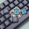 XVX Keycap 189 Key Double Shot PBT Keycap Cherry MX Gateron Switch для механической клавиатуры XVX Profile Keycap 60%65%70%100% (Серый/Синий)