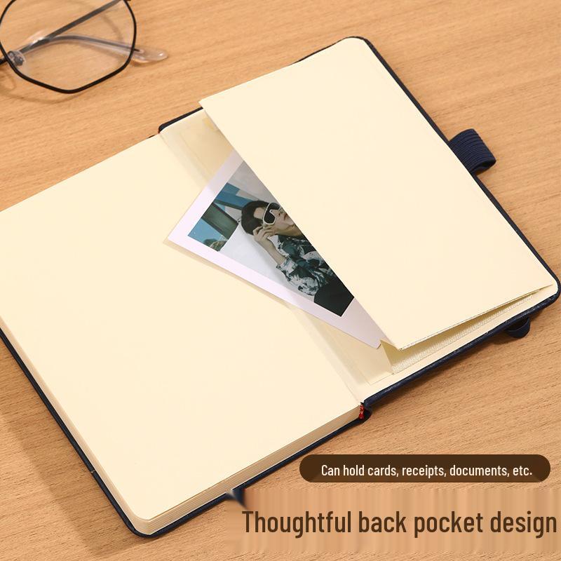 A7 Black Portable A6 Notebook for Students - Mini Pocket-Sized, Simple, Handy Carry-On