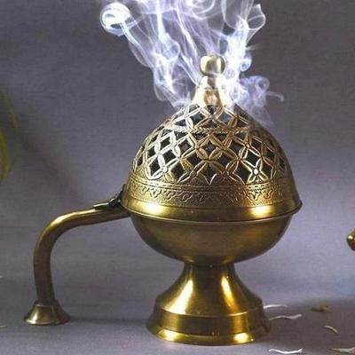 Винтажная лампа Лобан, латунный Лобан для очищения дома, духовная горелка для храма, Аханд Дия для дома, духовная курильница, держатель Лобана