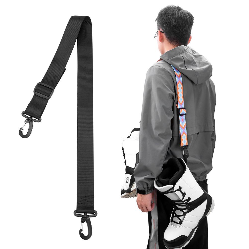 Ski Boots Strap Carry Sling Strap Adjustable Ski Boots Carrying Leash Ski Carrier Straps With Hook Equipment Accessories 90cm For Men Women Skiing Ice