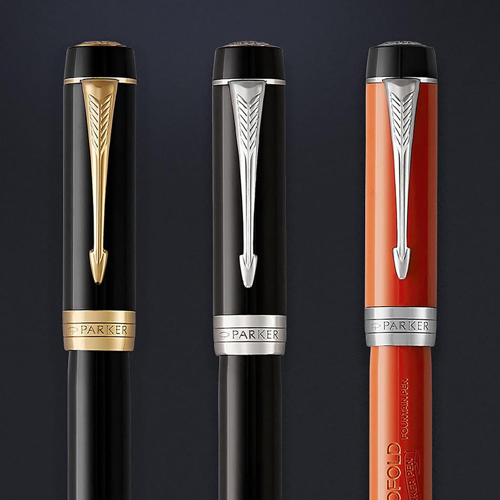 PARKER Шариковая ручка Duofold Classic Big Red CT Средний пишущий узел Подарочная коробка Оригинальный импортный продукт 1931379 На масляной основе