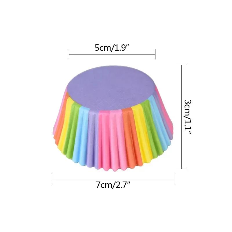 100 шт. Форма для кекса, инструмент для выпечки, держатель для бумаги с масляной стойкостью, коробка для кексов, чехол для чашки, поднос для вечеринки, инструменты для украшения торта, принадлежности для вечеринки