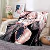 Sexy Anime Girls Blanket Soft Plush Flannel Throws Blankets for Sofa Bed Couch Best Gifts All Season Light Bedroom Warm Decke