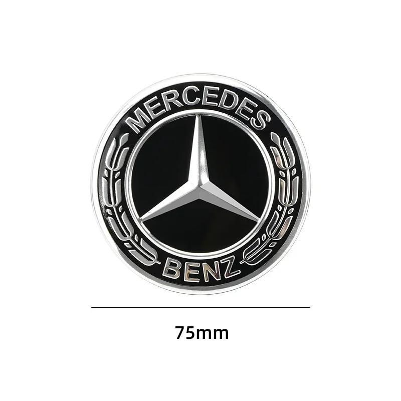 Новые Для Mercedes Benz 4 шт. 75 мм Центральные колпаки ступицы колеса автомобиля Венок AMG для Mercedes Benz GLE GLK SLK CLA CLK W203 W204 W205 W209 W