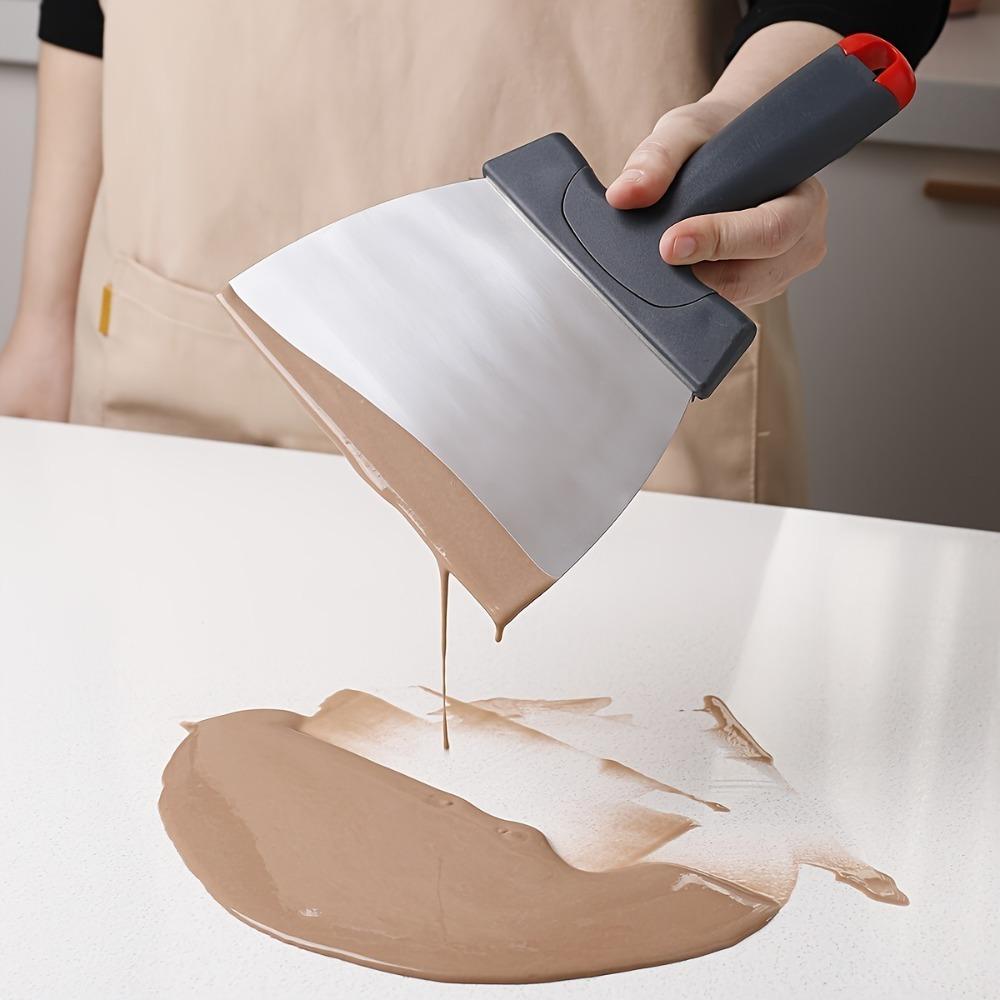 Stainless Steel Chocolate Shovel Large Size Chocolate Spatula Chocolate Tempering Scraper Candy
