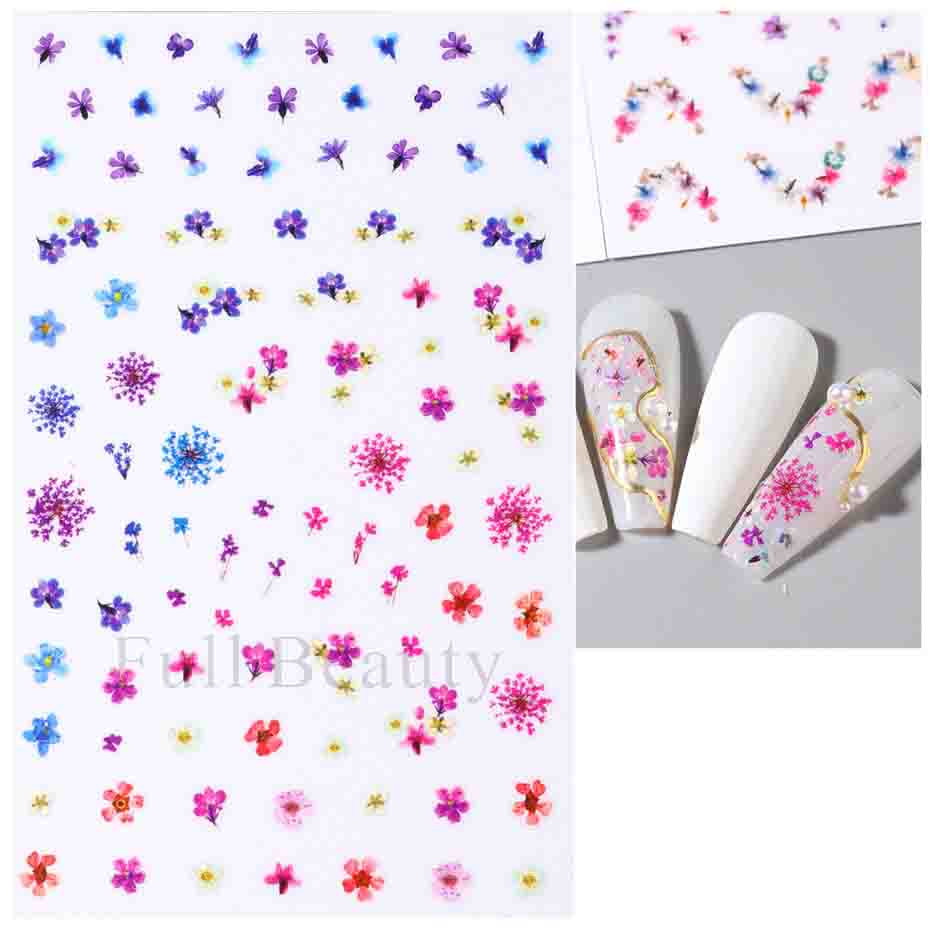 Красочные абстрактные волнистые линии 3D наклейки для дизайна ногтей цветок цветочный лист наклейки для ногтей украшения для ногтей