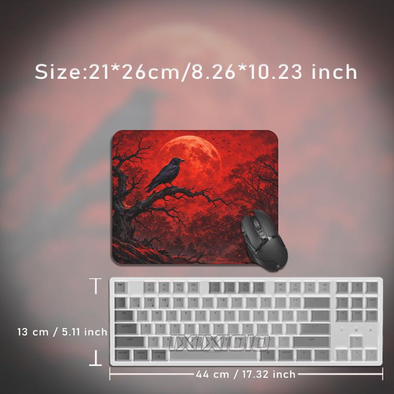 Red Black Crow Mouse Pad Gaming XL Home HD New Mousepad XXL keyboard pad MousePads Natural Rubber Carpet Laptop Table Mat