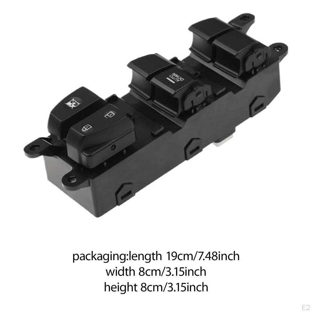 93570C9200 Window Control Switch Automobile Accessory Lightweight , Black Easily Install Repair