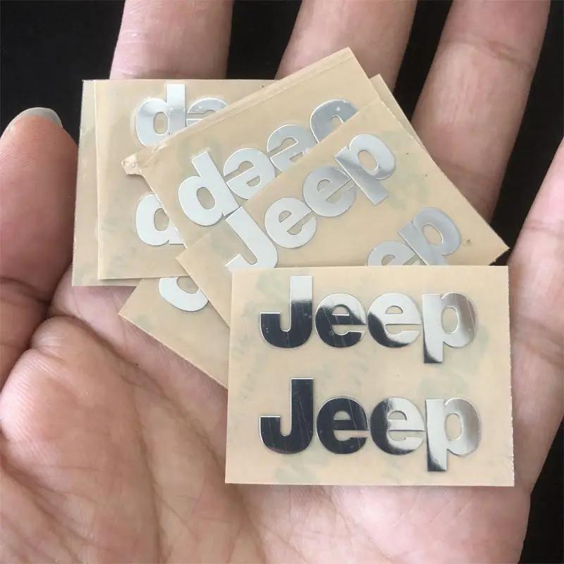 ARG3 3D Car Logo Decals for Jeep Grand Cherokee Wrangler JK Gladiator Compass Renegade Patriot Window Wiper Stickers Reflective Badge