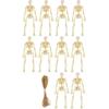 Craft Haunted House Mini Skeleton Figurines Decoration Props Small Skeletons  Outdoor Ornaments