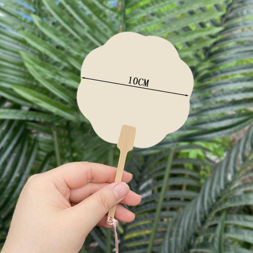 Мини-групповой веер Xuan бумажный веер двухсторонний пустой маленький веер расписанный вручную креативный веер DIY лакированный веер ручной веер рукоделие