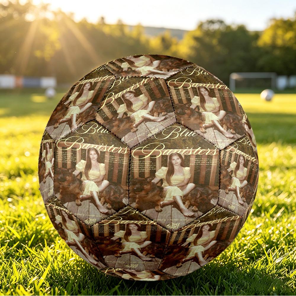 Lana Del Rey Size 5 Soccer Ball, Durable Standard Football For Training Match Outdoor Sports