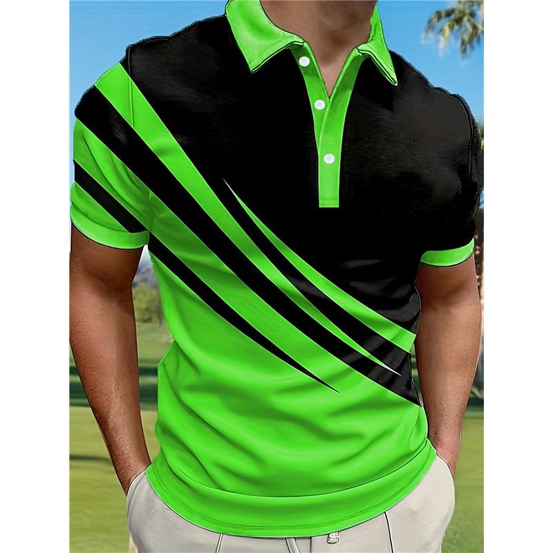 Пуговица Новая мода мужская лацкан мода тонкая цветная мужская футболка ПОЛО рубашка