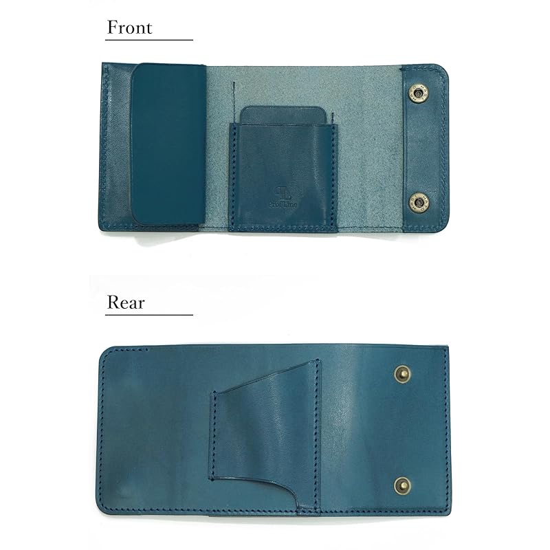 Hanaasagi Tochigi Leather Trifold Wallet Men's Ladies Trifold Wallet Folding Wallet Short Wallet Mini Wallet Compact Genuine Leather Leather Thin