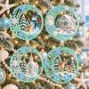 DIY Christmas Craft Supplies Acrylic Tree Pendant, Decorative Hanging Ornament, Exquisite Home Party Wall Decorations for Garden Fireplace Holiday
