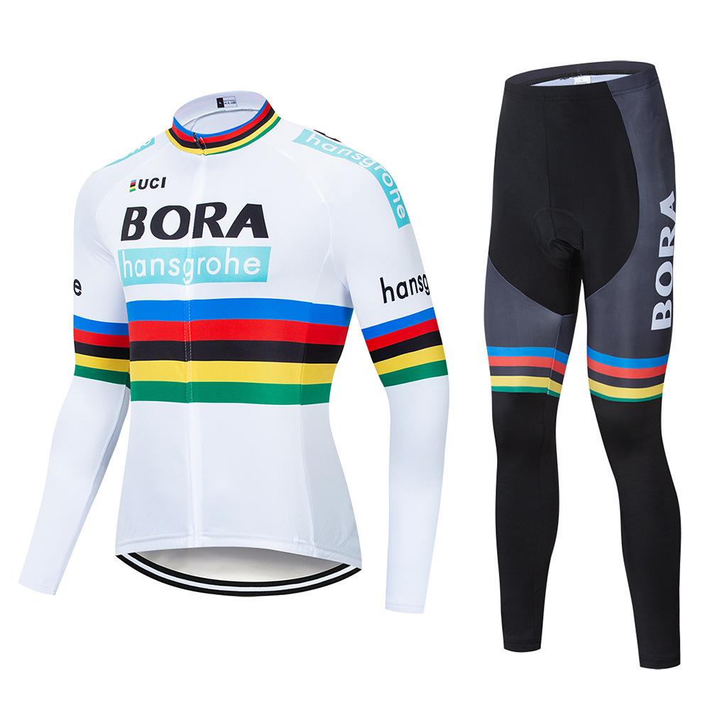 Spring and Summer Long Sleeve Cycling Suit Team Edition Quick-drying Cycling Strap Set Road Cycling Suit Autumn Breathable Cycling Suit Set