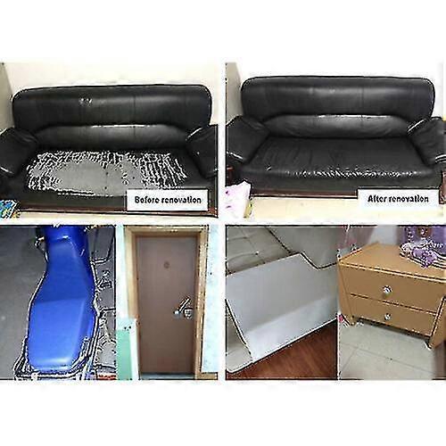 Self Adhesive Leather Repair Patch Couch Sofa Car Seat Chair Renovation Sticker-25x30cm-White