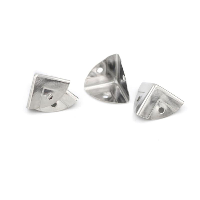 4 шт. серебряные металлические угловые кронштейны, угловая скобка, защита багажника, ящик для груди