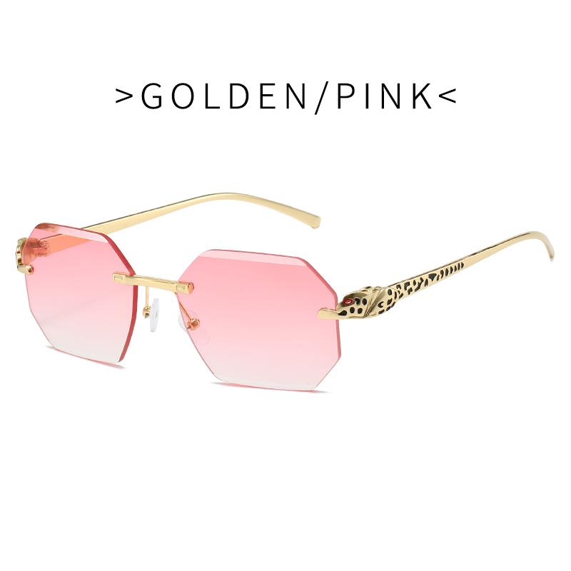 Ретро солнцезащитные очки мужские брендовые дизайнерские модные безободковые солнцезащитные очки оттенки режущие линзы женские безрамные очки