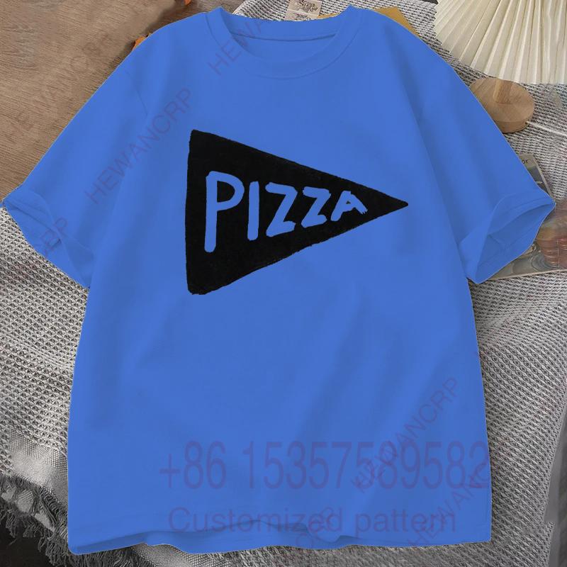 Mens Tracksuit Tshirt Funny Pizza Printed Round Neck Short Sleeves Casual Cotton Pullover Sweatwicking Breathable Sportswear