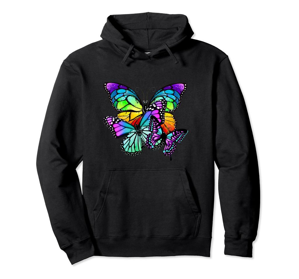 Butterfly Collector Purple Butterfly Swarm Entomology Hoodie