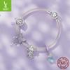 Purple Butterfly Elf Diy Bracelet Beaded Accessories, Sweet Girly Wind S925 Sterling Silver Pendant