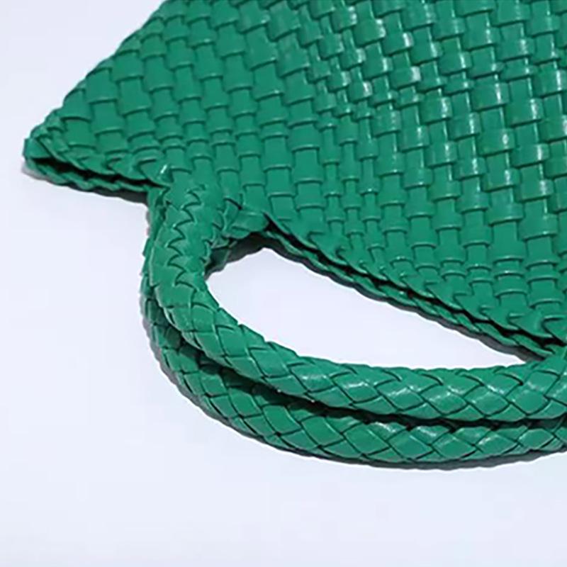 Женская большая модная плетеная сумка-тоут - Универсальная двухручная сумка-шоппер «мать-ребенок»