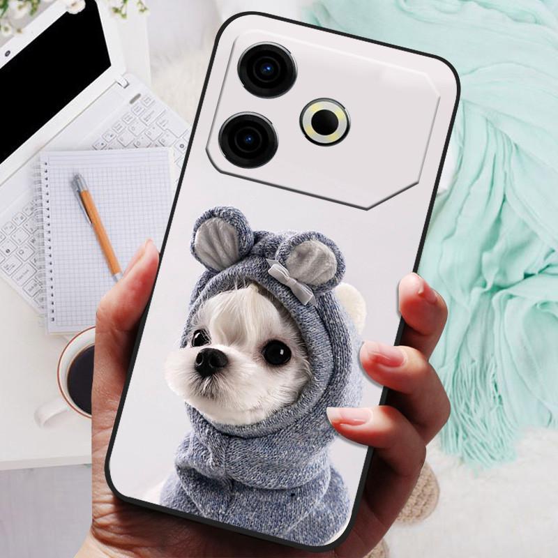 Для чехла Tecno Pova 6 Neo Pova6 Neo Роскошный телефон Силиконовая задняя крышка Для чехлов Tecno Pova 6 Neo Pova 6Neo Защитная оболочка Capas