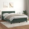 VidaXL Divan Bed and Mattress Dark Green 140x200cm Velvet - Model 3141308