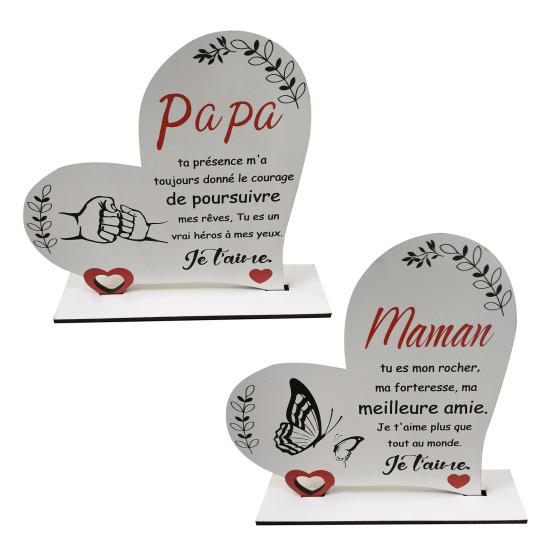 Деревянное украшение в виде сердца, отдельно стоящее украшение в виде сердца для дома, настольное украшение в виде сердца, благодарность