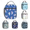 Shark Cute Underwater Animal Portable Lunch Bag for Women/Men Insulated Reusable Lunch Box for Office Work School Picnic Beach