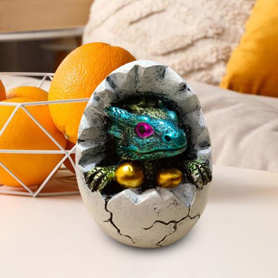 Яйцо динозавра Yousheng, смоляное украшение, настольная фигурка детеныша динозавра в яйце, мини-динозавр, украшение для цветочного горшка, подарок для любителей динозавров