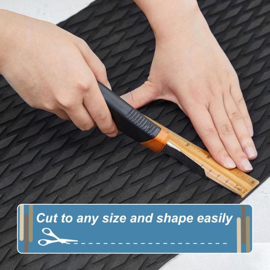 EVA Пена Покрытие для Лодки 95"/47"x12" Нескользящий Коврик для Тракции Серфборда Самоклеящаяся Обрезная Палуба