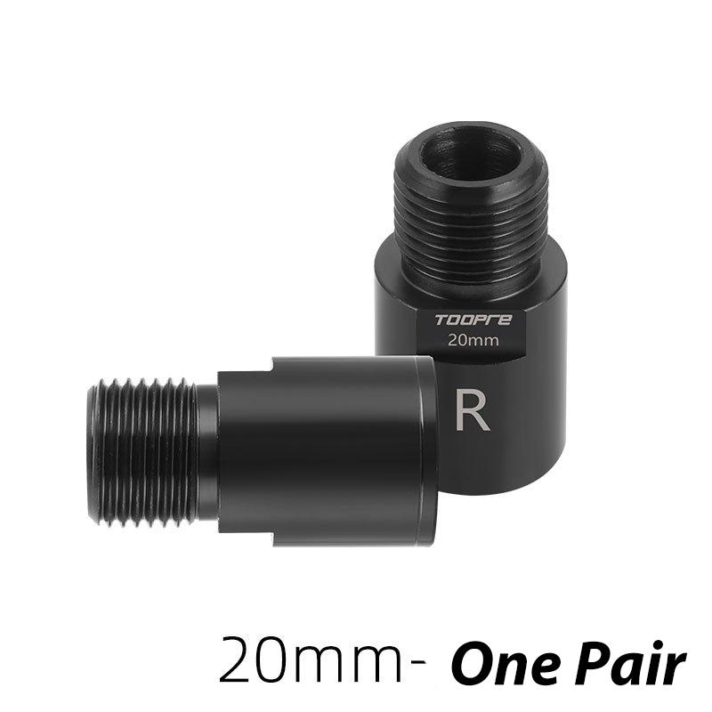 Bike Bicycle Pedal Extender 16mm/20mm for 9/16 in Threaded Pedals Chrome-Molybdenum Steel