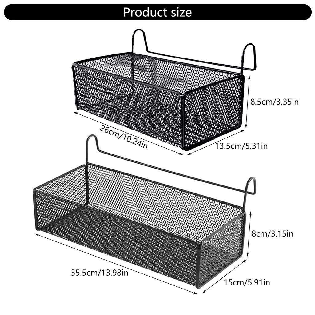 Practical Bedsides Storage Organizers for Bunk Bed Metal Hanging Shelf For Dorm Rooms and Office Supplies Wall Hanging