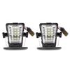 Pair of LED License Number Plate Lamp Light Fit for Jeep Wrangler JK 20072018DC12V