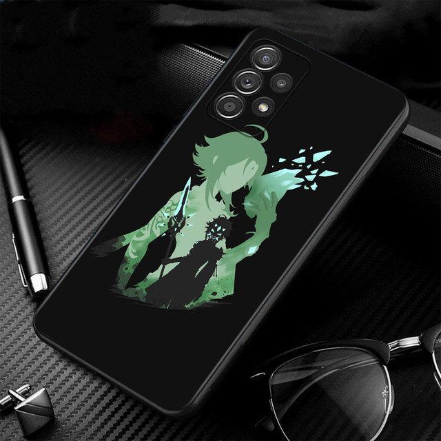 Телефон Funda Genshin Impact аниме для Samsung Galaxy A71 A52 A41 A51 A02s A12 A21s A72 A32 4g A31 A53 A23 A13 A52s 5g Capinha
