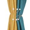 1PC Curtain Strap Multi-layer Pearl Curtain Buckle Metal Curtain Tie Rings Free Punching Curtain Clip Adjustable Decorative