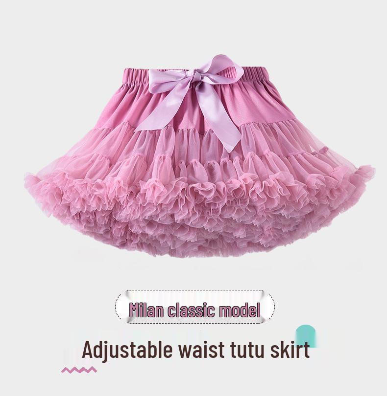 Синяя юбка-пачка принцессы: Платье из сетчатой пряжи для девочек на весну/лето