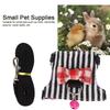 Adjustable Hamster Harness Escape-Proof Rabbit Vest Leash Pet Traction Rope  for Small Animal