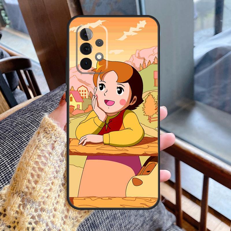 Heidi Cartoon Case For Samsung Galaxy A52 A32 A12 A13 A33 A53 A52S A50 A51 A71 A14 A34 A54 Back Cover