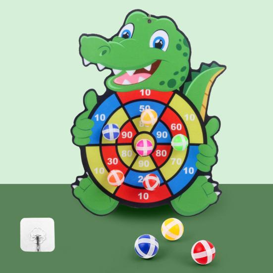 Animal Dart Board for Kids Safe Sticky Ball Indoor Outdoor Fun Coordination Concentration Game Family Party Toy Gift